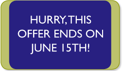 Hurry, this offer ends on june
15th!